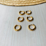 Set candongas x3 Destello Doradas