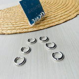 Set candongas x3 Nova plateadas