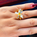 Anillo lirio nevado