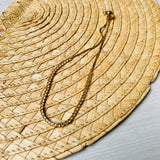 Pulsera Blanca Muranos Dorada