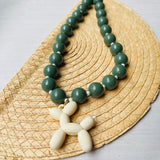 Collar perrito green
