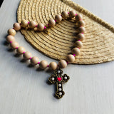 Collar Cruz Avellana