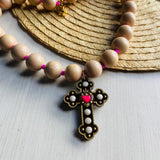 Collar Cruz Avellana