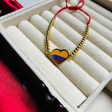 Pulsera Corazon Colombia