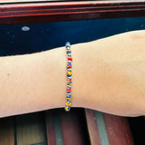 Pulsera Colombia Balines Plateados