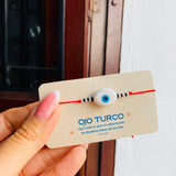 Pulsera ojo turco blanco