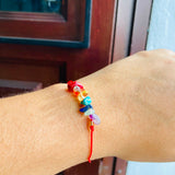 Pulsera 7 chakras piedra picada