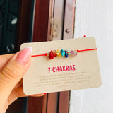 Pulsera 7 chakras piedra picada