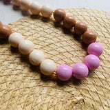 Collar Vainilla Rosa