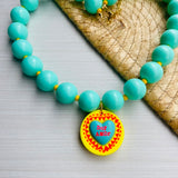 Collar Soy Amor Turquesa
