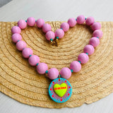 Collar Gratitud Rosa