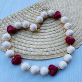 Collar Rojo Carmesi