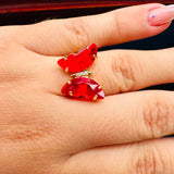 Anillo Mariposa Roja