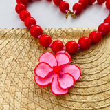 Collar Orquidea Red