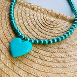 Collar Perla Turquesa