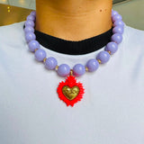 Collar alma violeta
