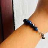 Pulsera ojo de gato azul
