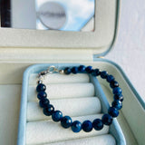 Pulsera ojo de gato azul