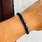 Pulsera ojo de gato azul