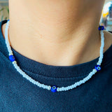 Collar mostacilla ojo turco