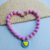 Collar Gratitud Rosa