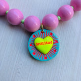 Collar Gratitud Rosa