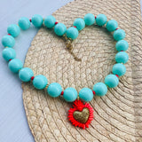 Collar Fuego Turqueza