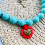 Collar Fuego Turqueza