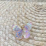 Collar Mariposa tornasol