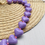 Collar lila rosa