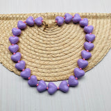 Collar lila rosa