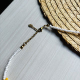 Collar gargantilla flor amarilla