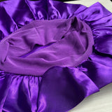 gorro satin clasic morado