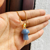 Collar hongo Calcita Azul