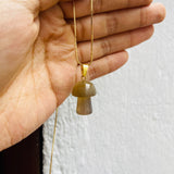 Collar hongo Agata Gris