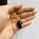 Collar hongo Obsidiana