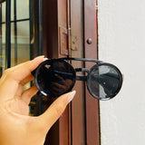 Gafas redondas punk negra