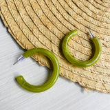 Aros verde limon