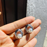 Topos nudo perla plateado