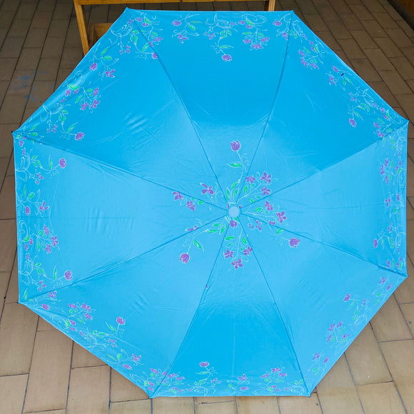 Sombrilla Manual Jardin Azul