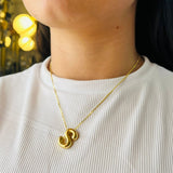 Collar Letra S Chunky Dorada