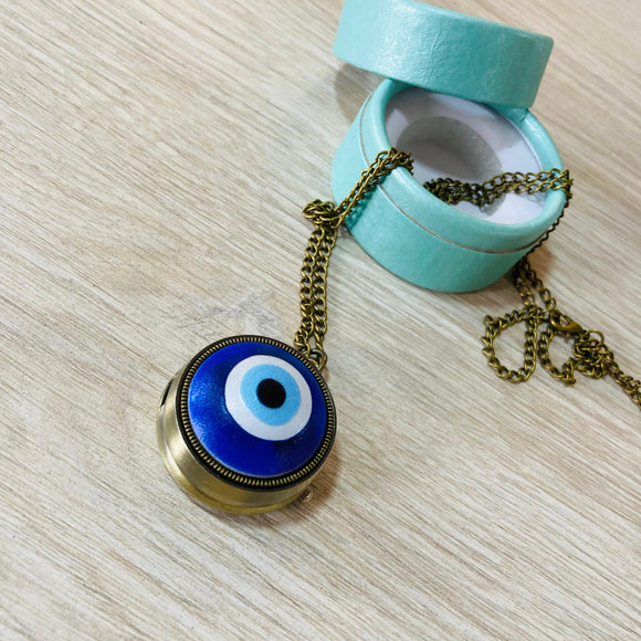 Collar Reloj ojo turco