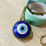 Collar Reloj ojo turco