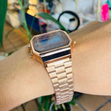 Reloj Casio Retro Oro Rosa