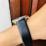 Reloj Q&Q cuero Negro