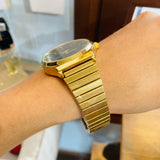 Reloj casio redondo dorado/negro