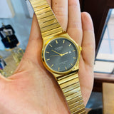 Reloj casio redondo dorado/negro