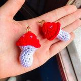 Candongas hongo crochet