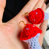 Candongas hongo crochet