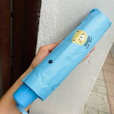 Sombrilla manual cute bear azul